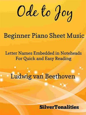 cover image of Ode to Joy Beginner Piano Sheet Music